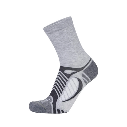 Balega Ultralight Crew Lightweight Performance  Athletic Running Socks Unisex, Grey/White