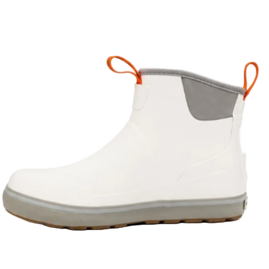 Grundens Men’s Deck-Boss Ankle Boot Waterproof, Waterproof,  White Squall