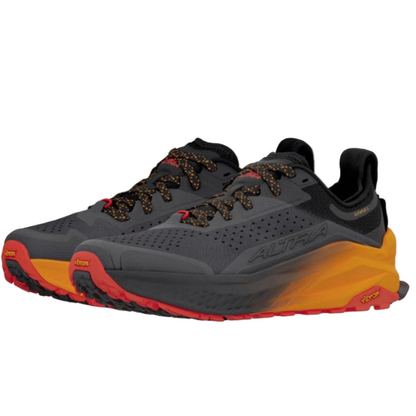 Altra Olympus 6 Trail Running shoes For Men, Black/Orange - Ndoros