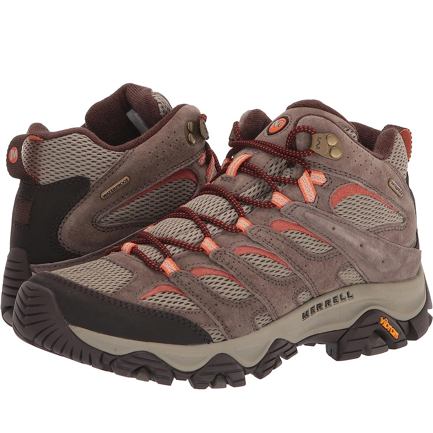 Merrell Women's Moab 3 Mid Waterproof Hiking Boots, Bungee Cord - Ndoros
