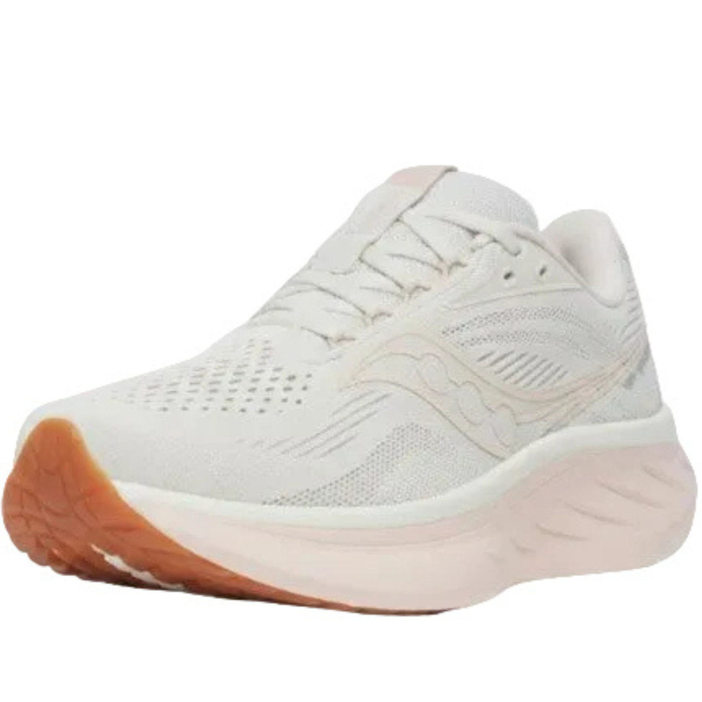 Saucony Women's Ride 18 Sneaker, Quartz/Peony - Ndoros