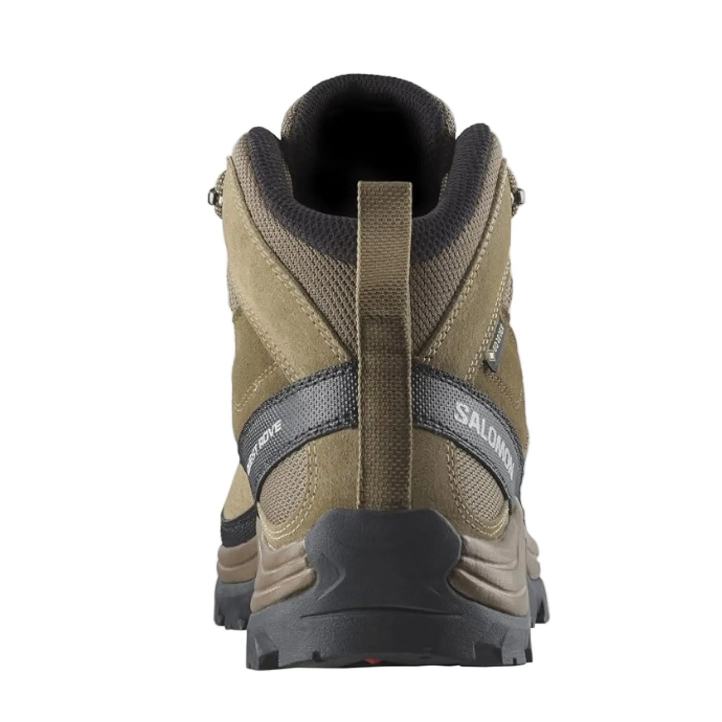 Salomon Men's QUEST ROVE GORE-TEX Leather Hiking Boots for Men, Kangaroo / Kelp / Black - Ndoros