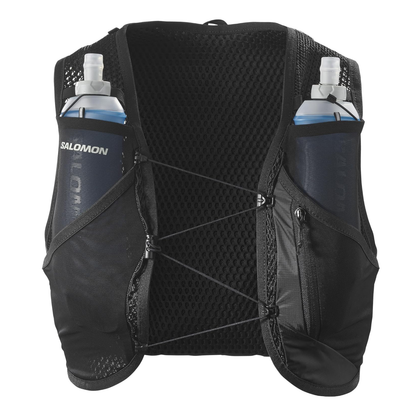 Salomon Unisex Active  Skin 8 | 8 Liter Hydration Trail Running Vest Black - Ndoros