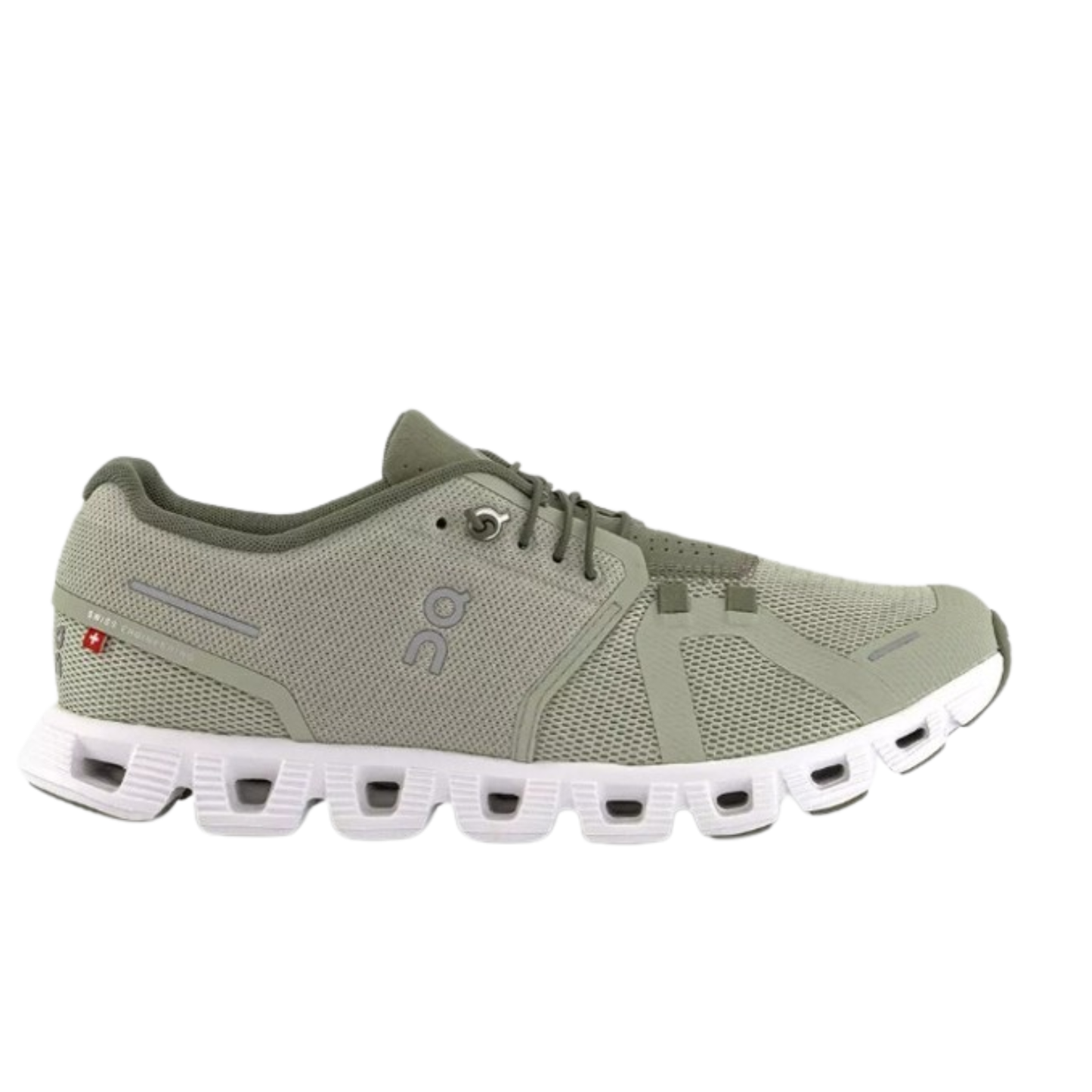 On Cloud Men's Cloud 5 Running Shoes, Chalk / Grove - Ndoros