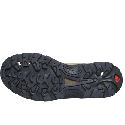 Salomon Men's QUEST ROVE GORE-TEX Leather Hiking Boots for Men, Kangaroo / Kelp / Black - Ndoros