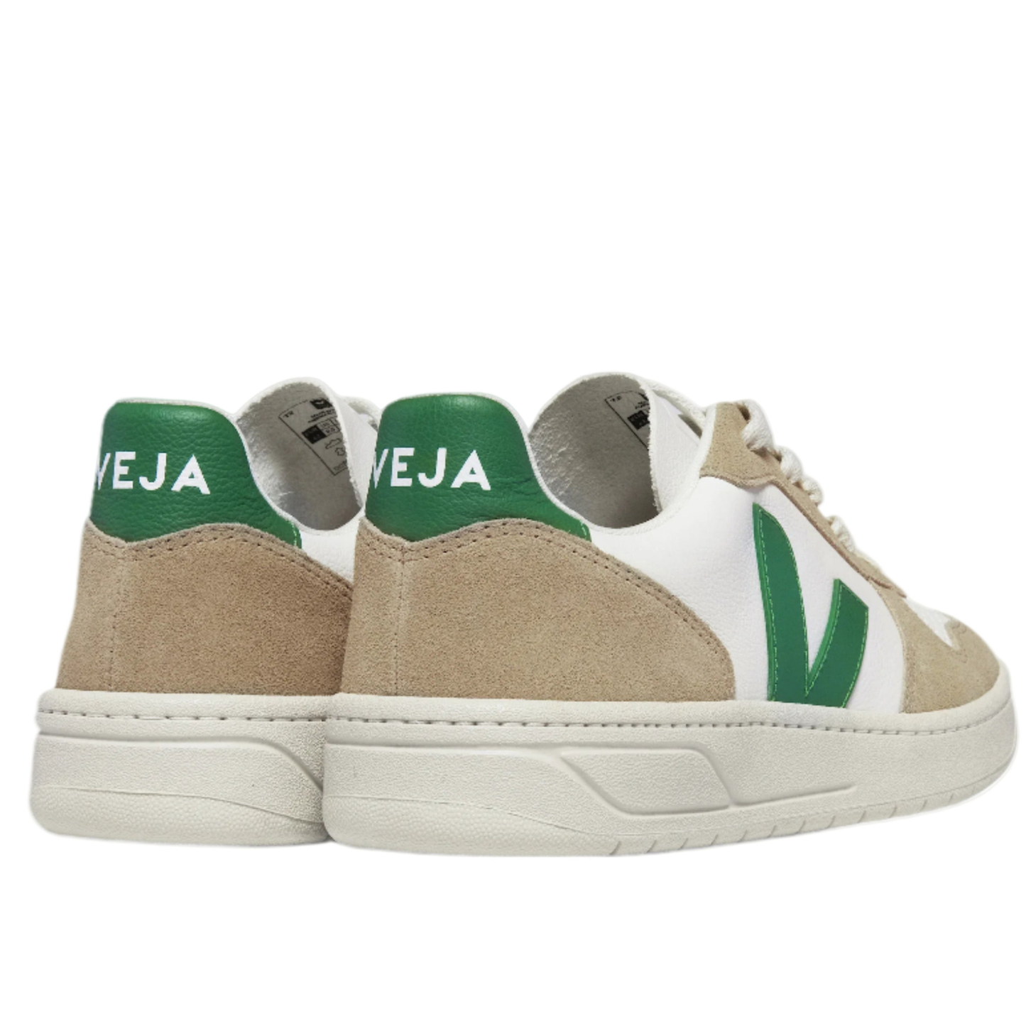 Veja Men V-12 White/Emeraude/Sahara Sneakers