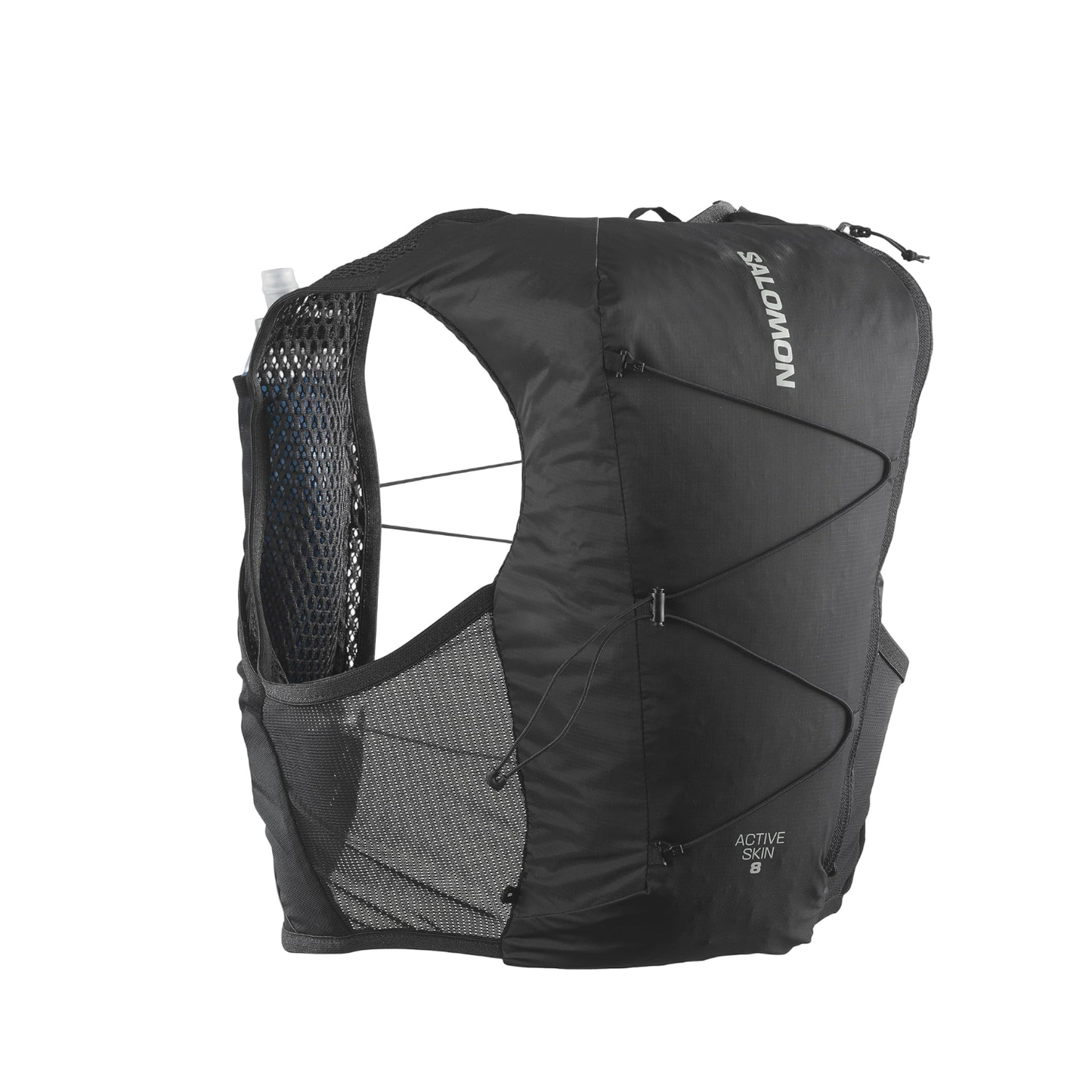 Salomon Unisex Active  Skin 8 | 8 Liter Hydration Trail Running Vest Black - Ndoros