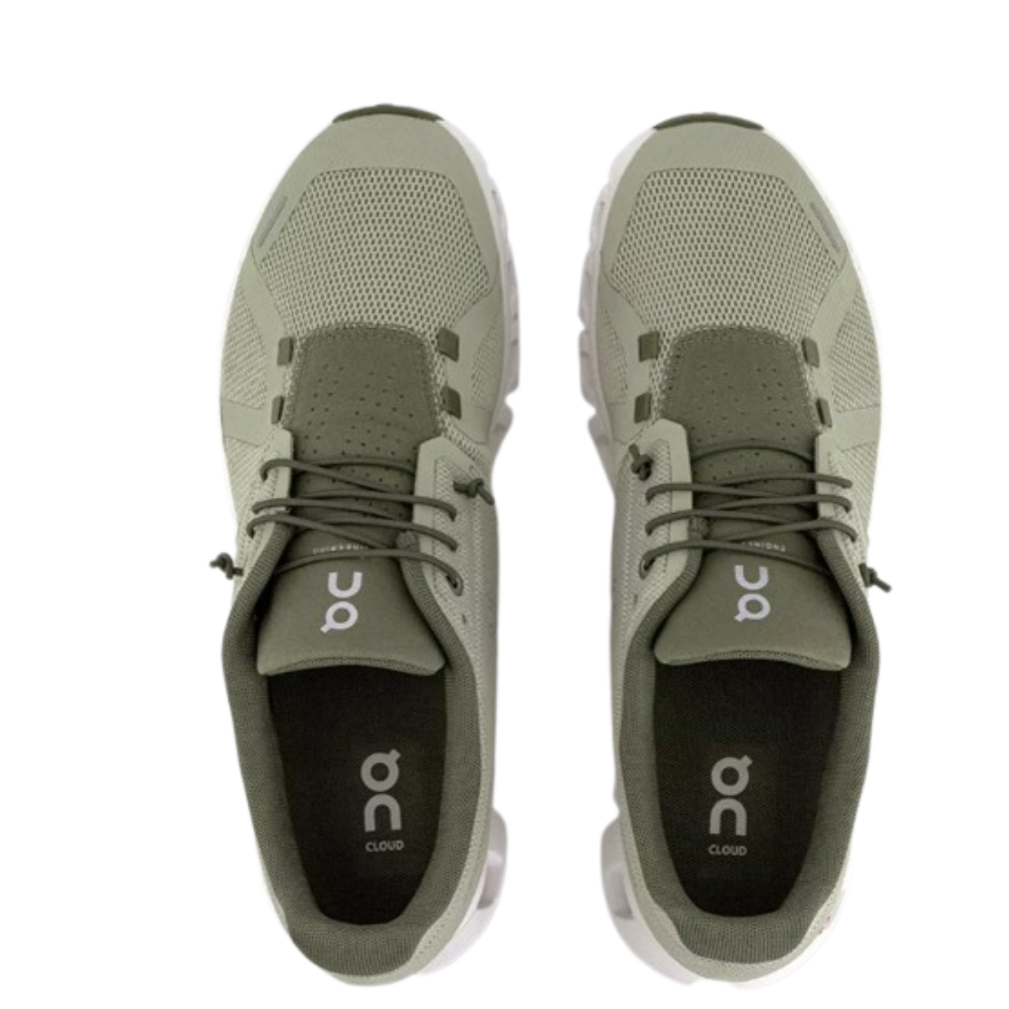 On Cloud Men's Cloud 5 Running Shoes, Chalk / Grove - Ndoros