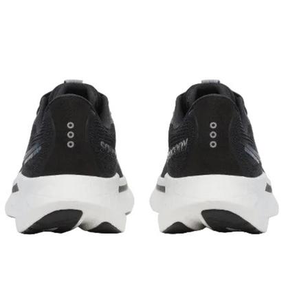 Saucony Men's Ride 18 Sneaker, Black/White, Wide - Ndoros