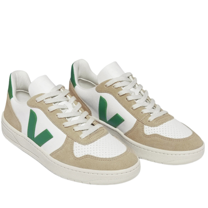 Veja Men V-12 White/Emeraude/Sahara Sneakers
