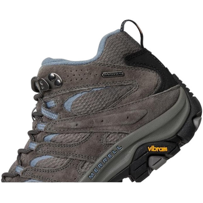 Merrell Women's Moab 3 Mid Waterproof Hiking Boots, Granite, Wide - Ndoros