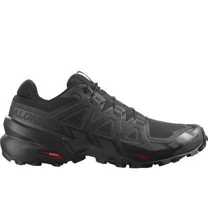 Salomon Men's Speedcross 6 Sneaker, Black/Black/Phantom - Ndoros