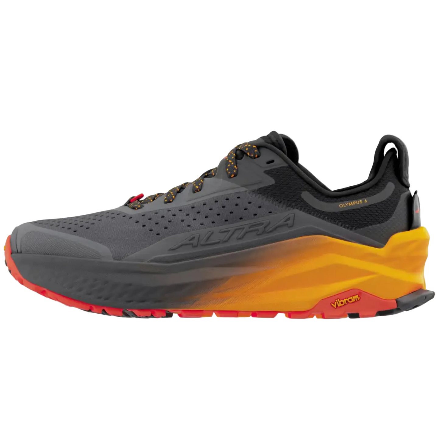 Altra Olympus 6 Trail Running shoes For Men, Black/Orange - Ndoros