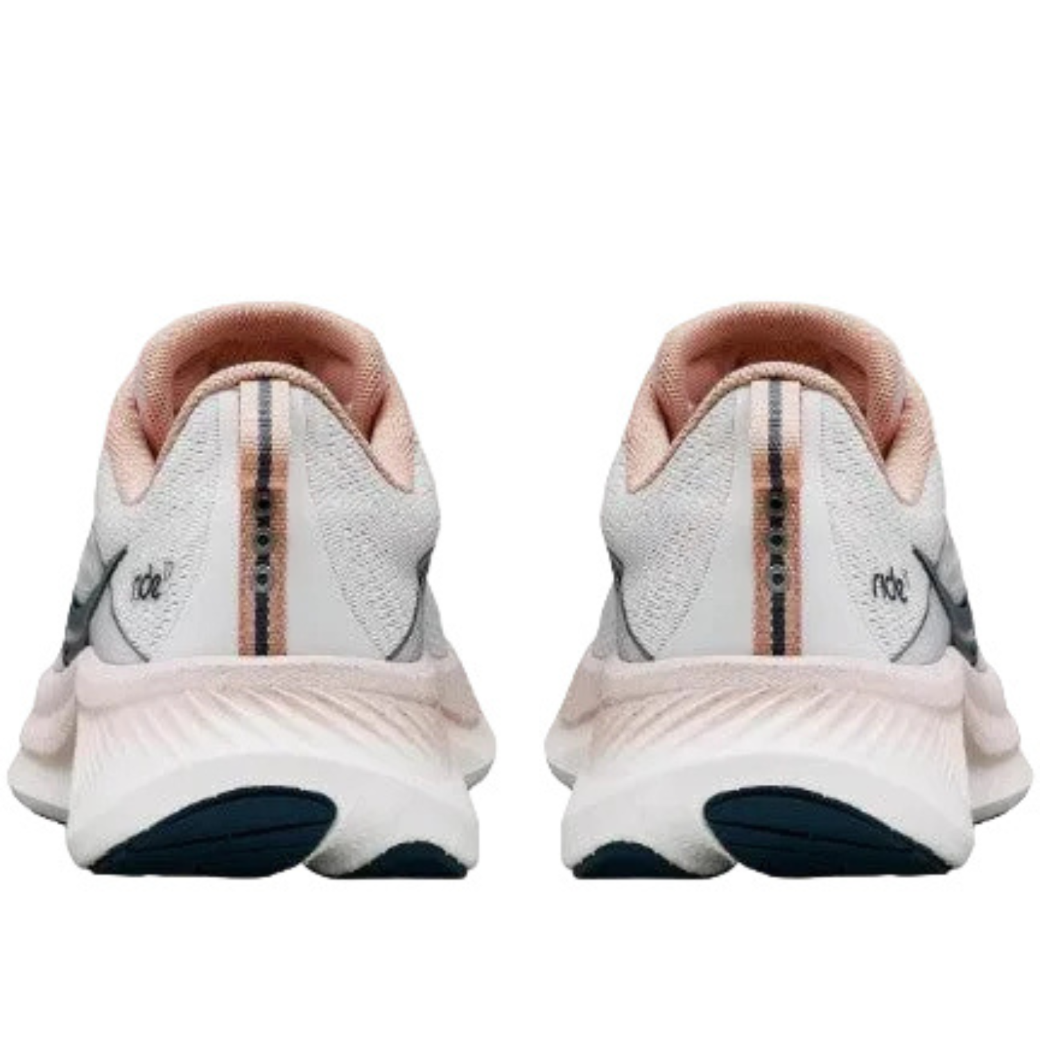 Saucony Women's Ride 17 Running Shoe, White/Lotus - Ndoros