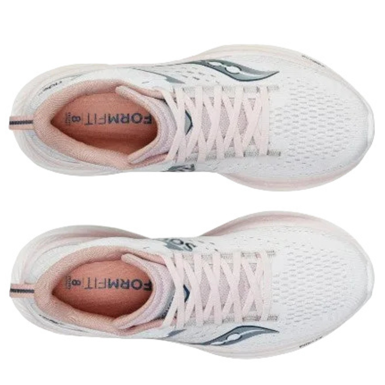 Saucony Women's Ride 17 Running Shoe, White/Lotus - Ndoros