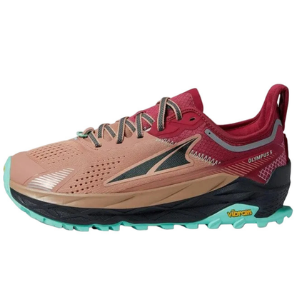 Altra Olympus 5 Trail Running Shoes For Women, Brown/Red - Ndoros