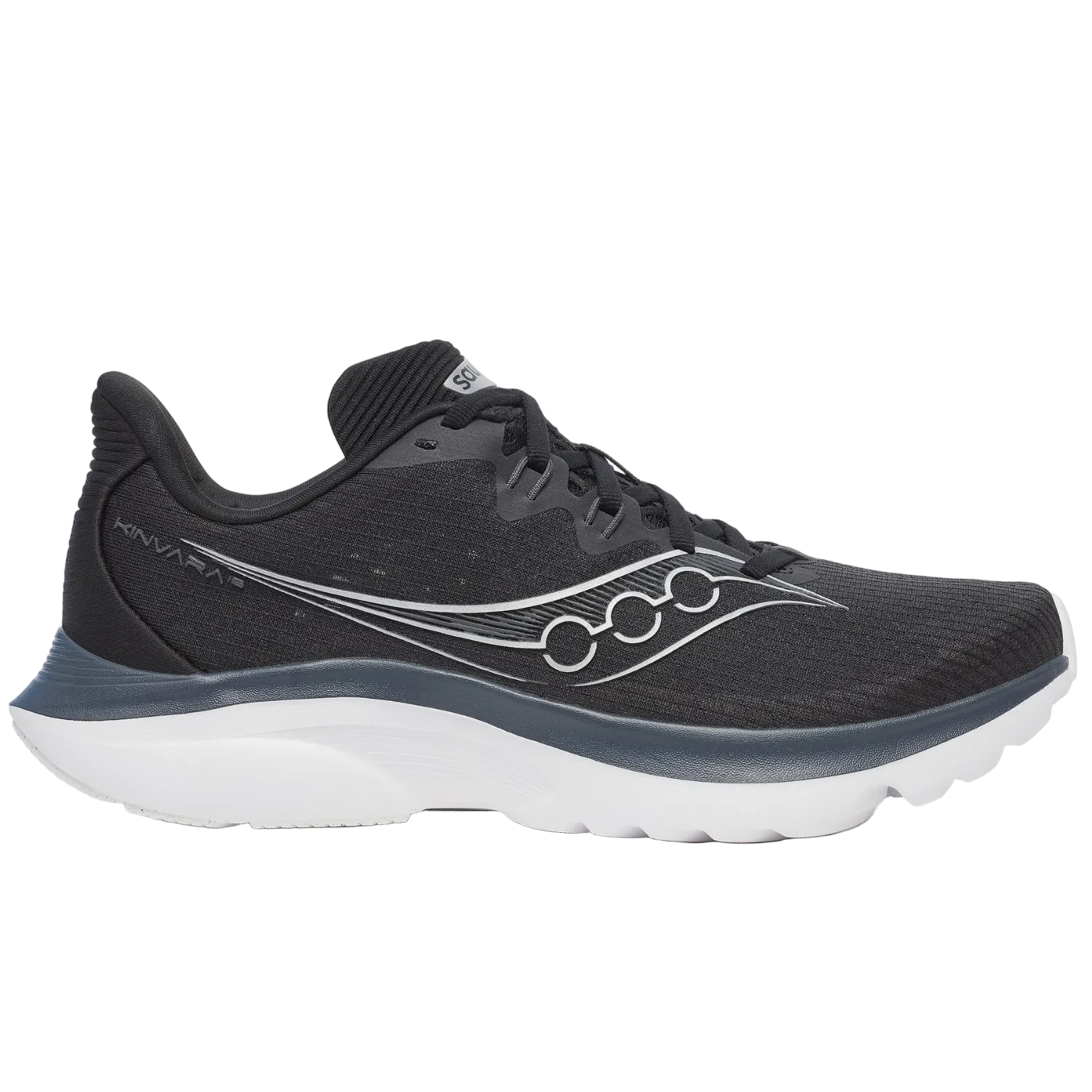 Saucony Women's Kinvara 16 Sneaker, Black/White - Ndoros