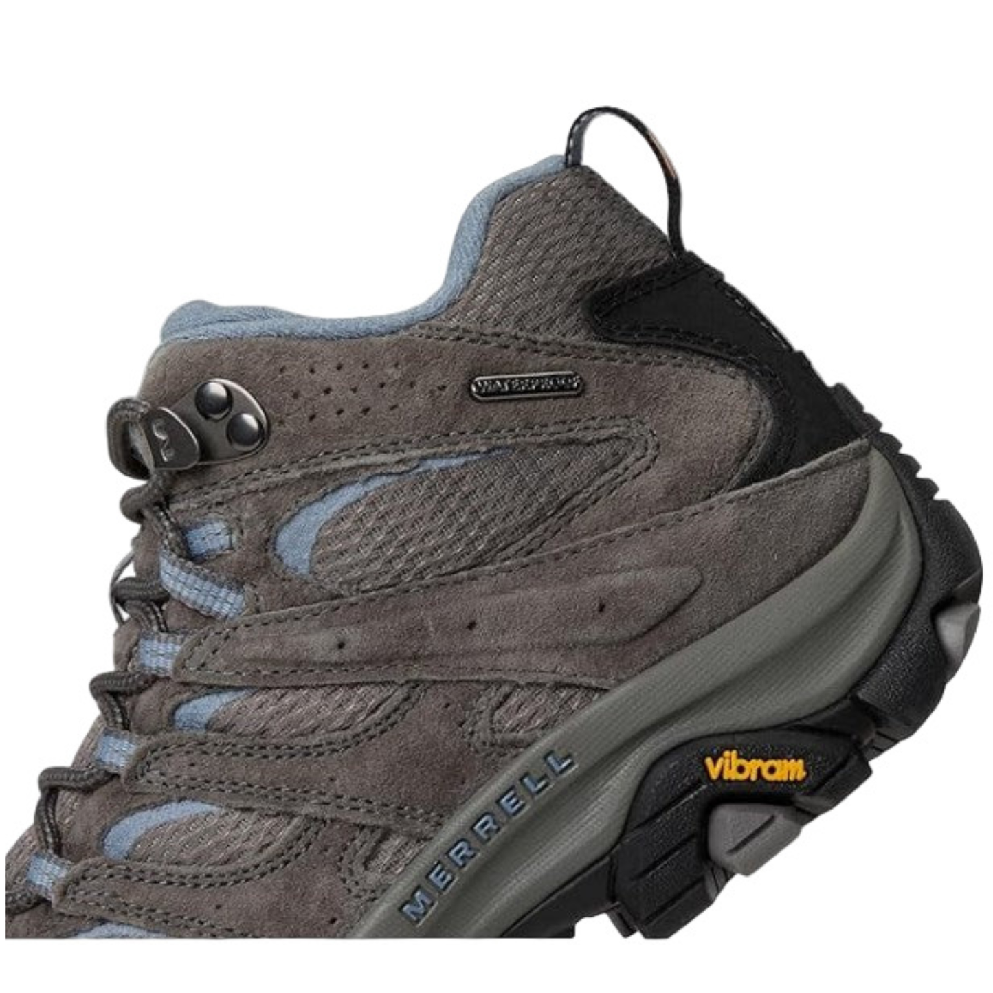 Merrell Women's Moab 3 Mid Waterproof Hiking Boots, Granite - Ndoros