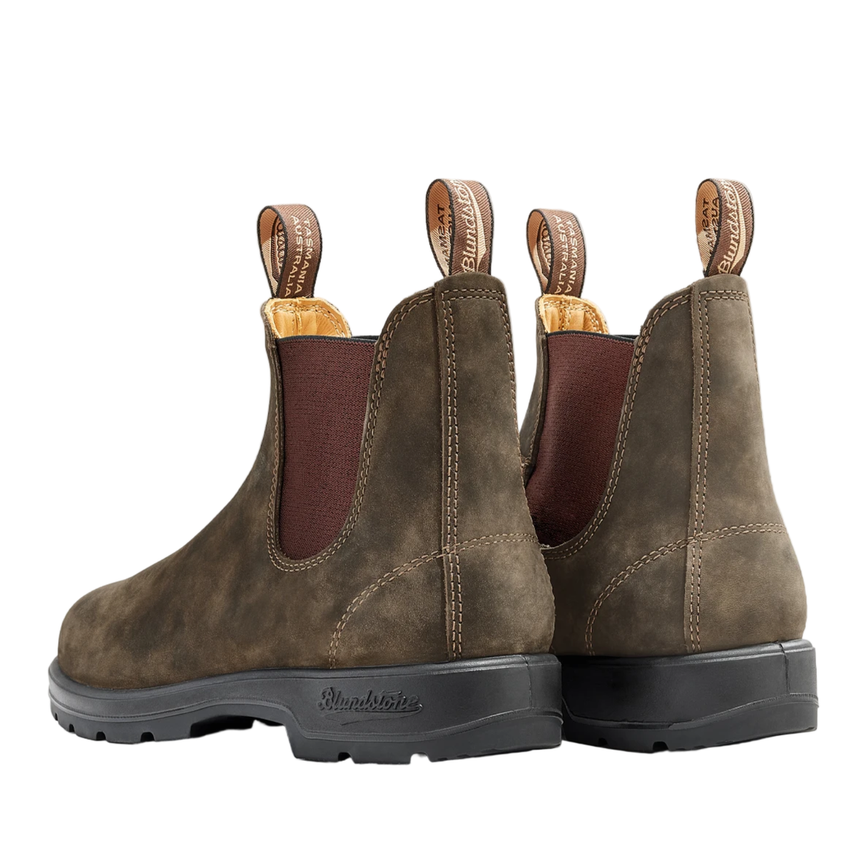 Blundstone 585 Original Series Unisex Chelsea Boots, Rustic Brown - Ndoros