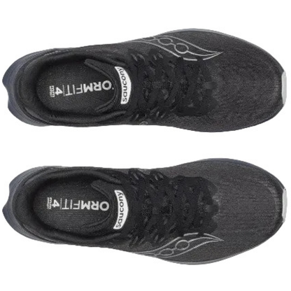 Saucony Women's Kinvara 16 Sneaker, Black/White - Ndoros