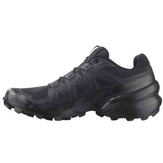 Salomon Men's Speedcross 6 Sneaker, Black/Black/Phantom - Ndoros