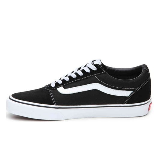 Vans Youth Ward Low-Top Skate Sneakers – Unisex Kids Casual Shoes, Black/White