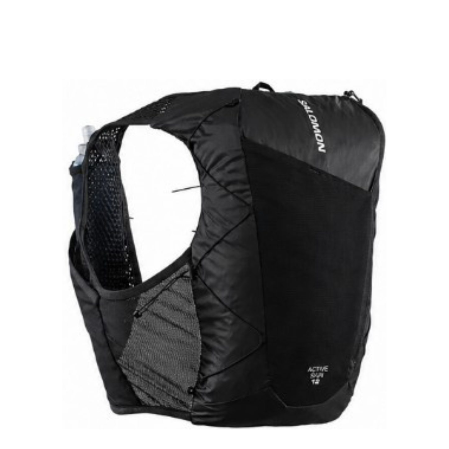 Salomon Unisex Active Skin 12, Hydration & Storage Vest, Black / Metal