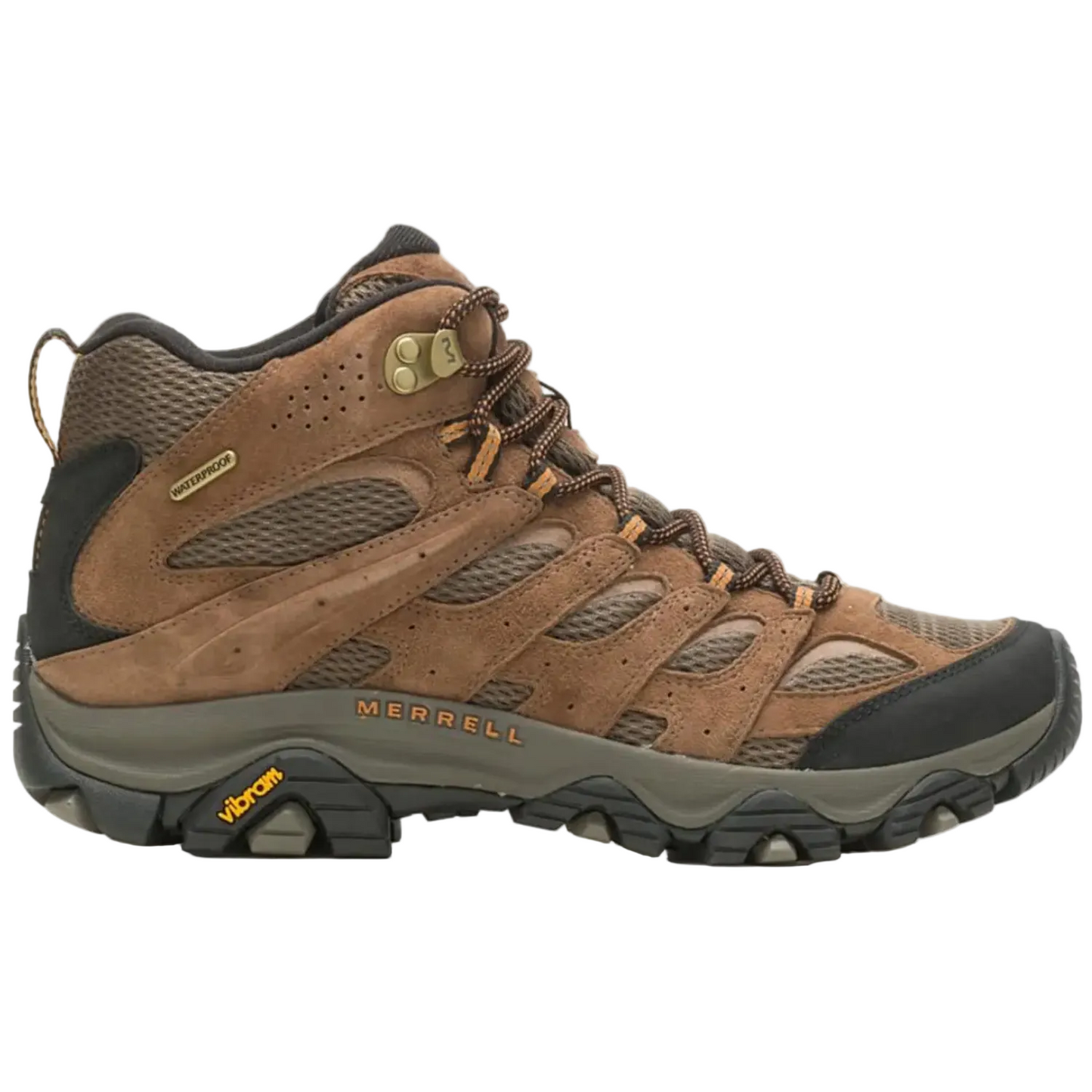 Merrell Men's Moab 3 Mid Waterproof Hiking Boots, Earth - Ndoros