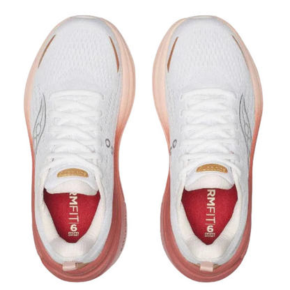 Saucony Women's Hurricane 25 Sneaker, White/Cameo - Ndoros