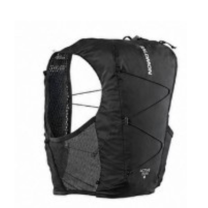 Salomon Unisex Active Skin 8, Hydration & Storage Vest with 500ml Flasks Included - Black / Metal - Ndoros