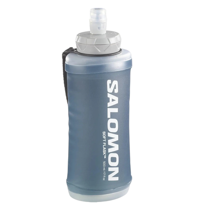 Salomon Active Handheld Water Bottle Grey/White - Ndoros
