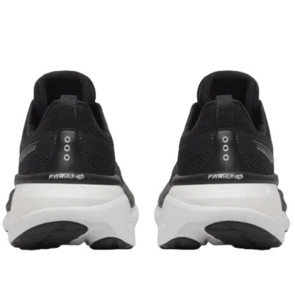 Saucony Women's Hurricane 25 Sneaker, Black/White, Wide - Ndoros