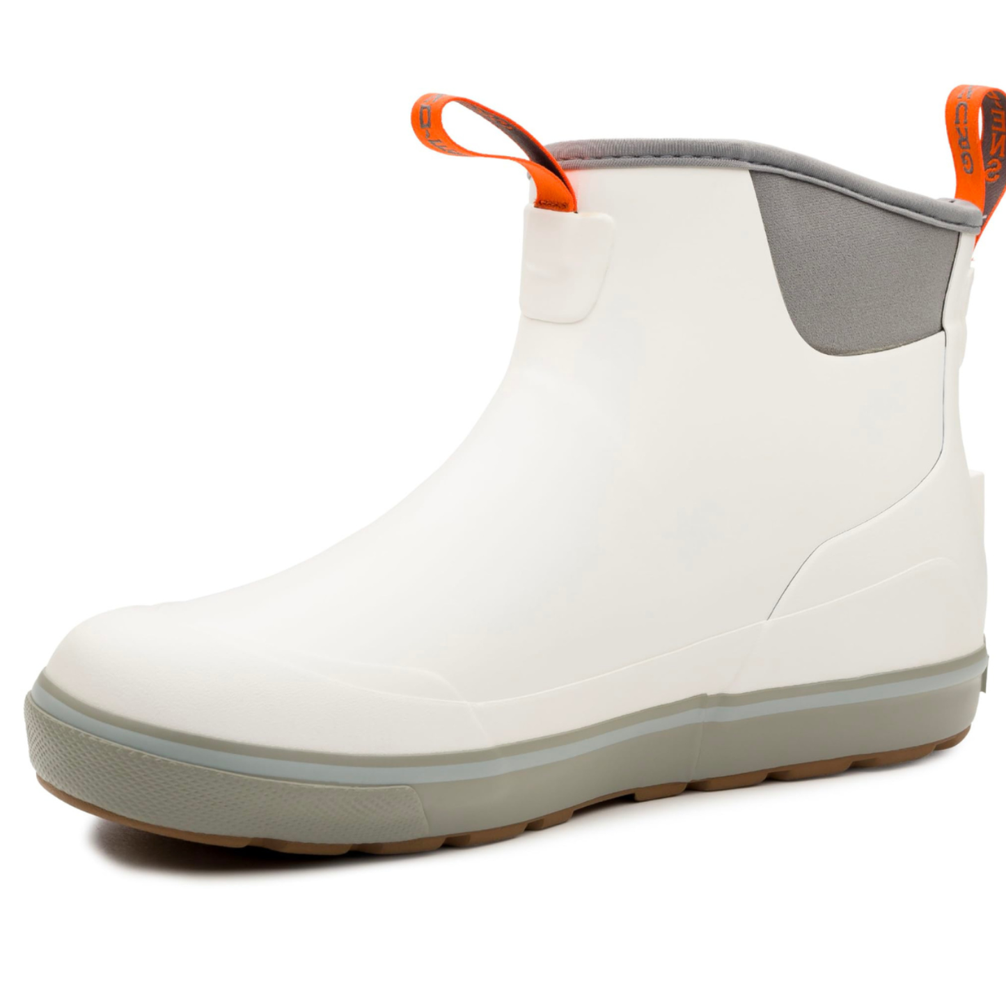 Grundens Men’s Deck-Boss Ankle Boot Waterproof, Waterproof,  White Squall