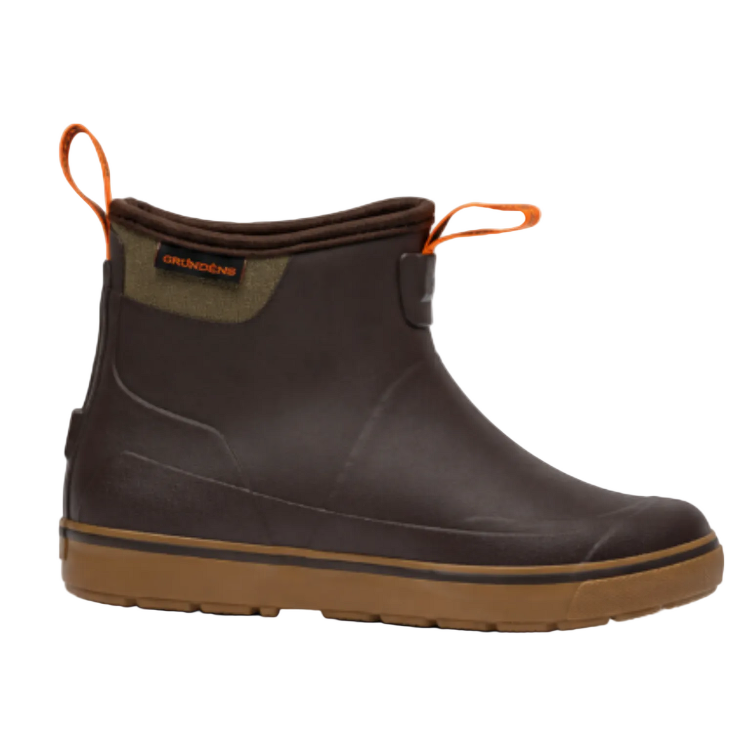 Grundens Men’s Deck-Boss Ankle Boot Waterproof, Waterproof,  Dark Brown