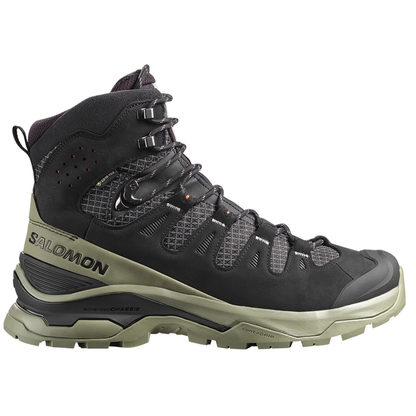 Salomon Men's Quest 5 GTX Hiking Shoe, Black / Deep Lichen Green / Black
