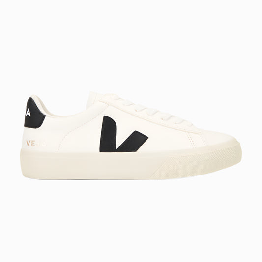 Veja Campo Leather Women Sneakers Shoes | White/Black