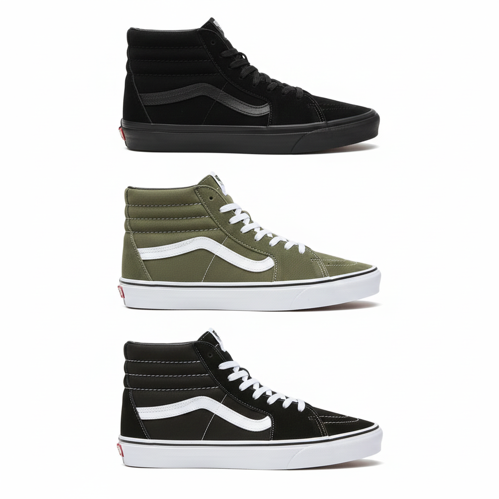 Vans Unisex SK8-Hi Sneaker Shoe Classic Signature - Ndoros