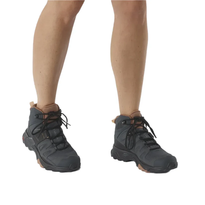 Salmon X Ultra 4 Leather Mid GTX Women's Hiking Waterproof Running Boots - Ndoros
