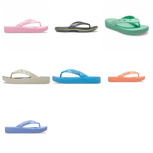 Crocs Women's Classic Flip Flops Platform Sandals