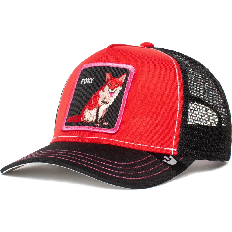 goorin-bros-foxy-fox-trip-the-farm-red-and-black-trucker-hat-Best-Price