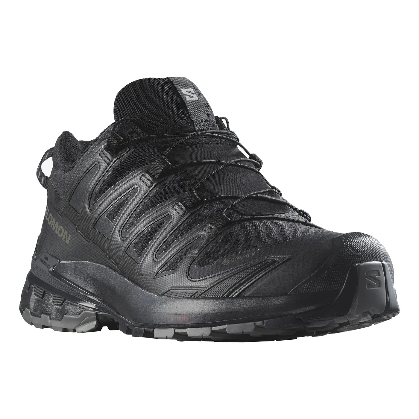 Salomon Men's Xa Pro 3D V9 GTX Waterproof Sneaker Shoes, Black/Phantom/Pewter