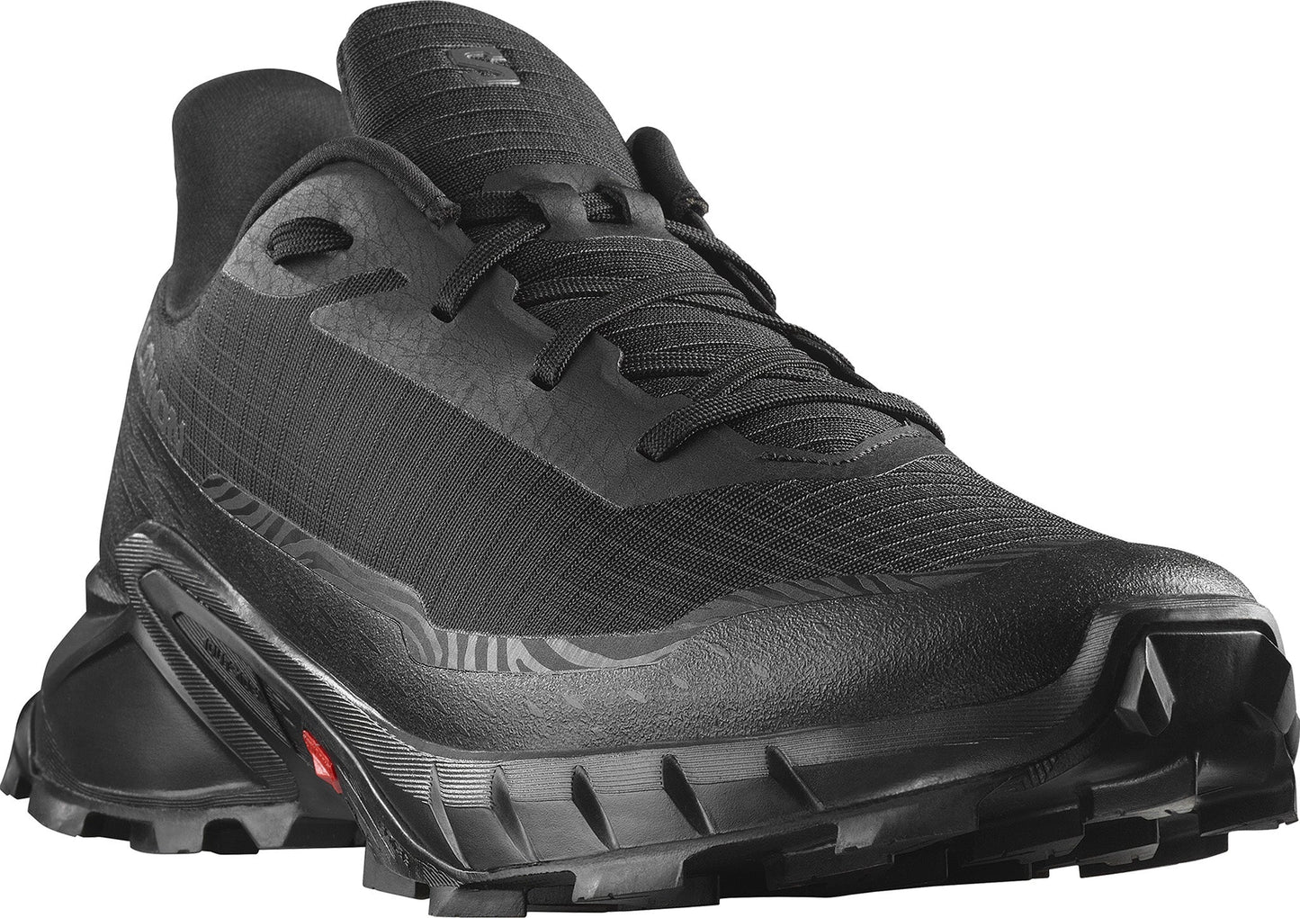 Salomon Men's Alphacross 5 Trail Running Shoes - Black/Black/Ebony