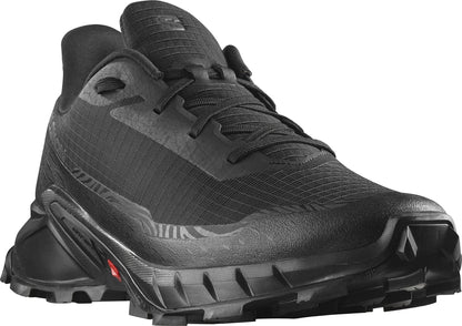 Salomon Men's Alphacross 5 Trail Running Shoes - Black/Black/Ebony