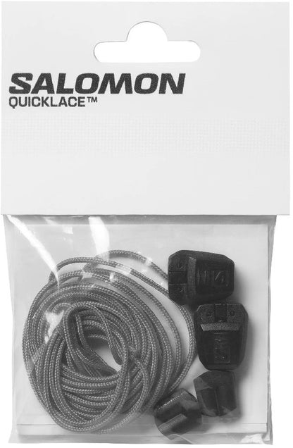 Salomon Quicklace Kit, Footwear Lace Replacement Accessory - Black - Ndoros