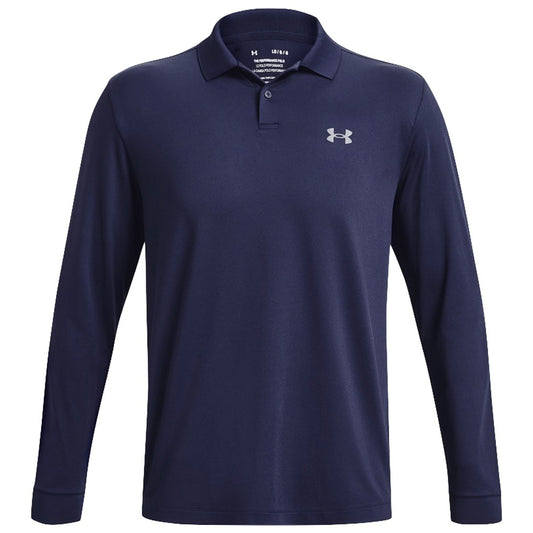 Under Armour Mens Performance Polo 3.0 Long Sleeve | Midnight Navy - Ndoros