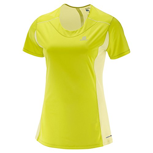 Salomon Agile Short Sleeve Women's T-Shirt, Sulphur Spring/Wax Yellow